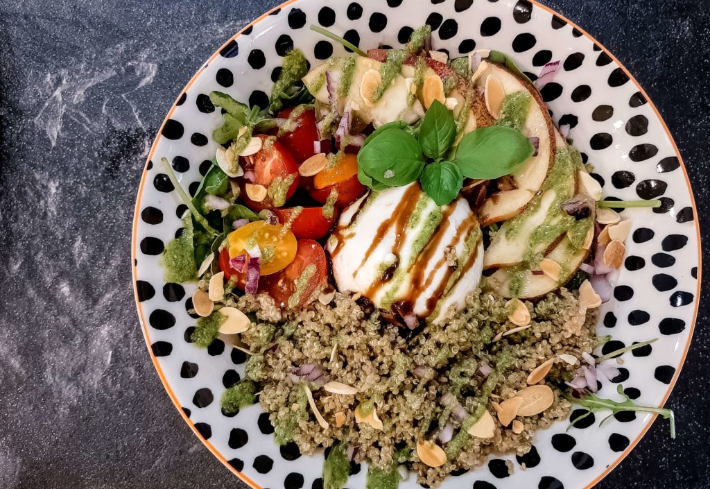 Burrata Peach Bowl
